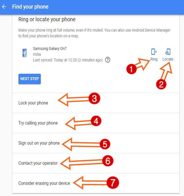 Find My Device Hindi