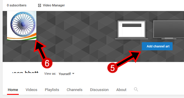 make a youtube channel