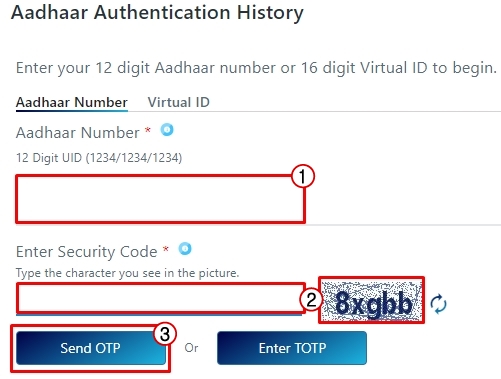 Aadhaar Authentication History