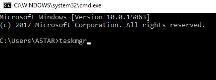 shortcut to open task manager	