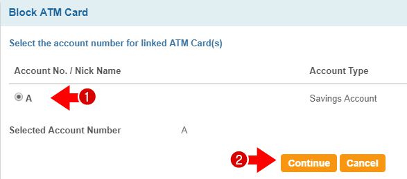 एटीएम ब्लॉक कैसे करे